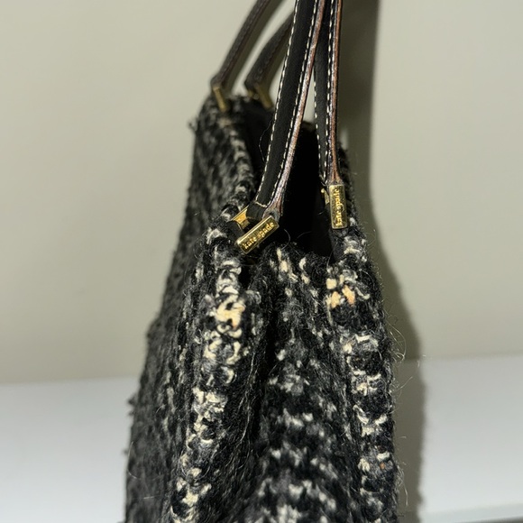 Kate Spade Preppy Black & White Tweed Shoulder Bag - Picture 5 of 13